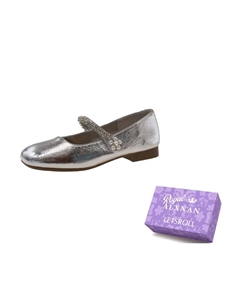 Серебряные туфли Мэри Джейн на платформе с квадратным каблуком, цвет Silver Alxnan