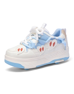 Устойчивые к истиранию водонепроницаемые низкие уличные туфли для женщин с эффектом увеличения роста в синем цвете, цвет Blue Tonybear