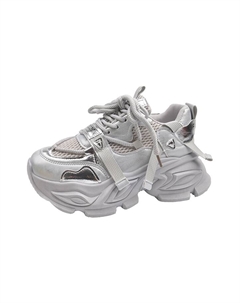 Серые женские кроссовки на платформе, цвет Gray Bigtree