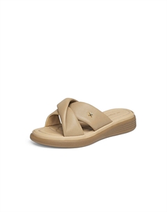 Скользоустойчивые износостойкие шлепанцы женские - абрикос, цвет Apricot Red dragonfly