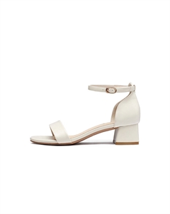 Женские сандалии на одной застежке бежевые, цвет Beige Red dragonfly