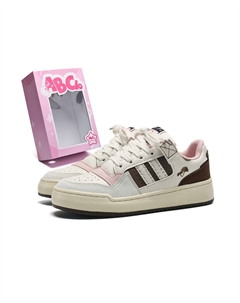 Устойчивые к истиранию низкие скейтерские туфли на платформе для женщин - розово-коричневые, цвет Pink Brown Abcio