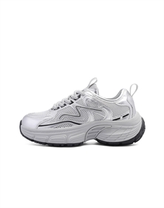 Серебряные женские кроссовки Low top Chunky, цвет Silver Red dragonfly