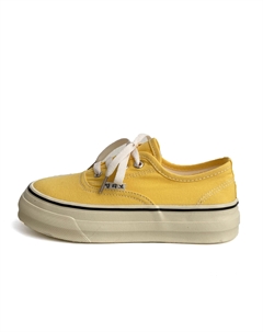 Женские низкие кеды из холста желтые, цвет Yellow Jimixiong
