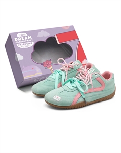 Женские низкие повседневные туфли розово-зеленые, цвет Pink Green 7 sevfun