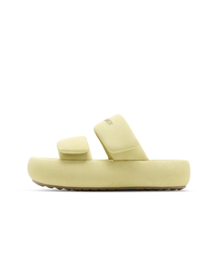 Женские шлепанцы на резиновой подошве желтые, цвет Yellow C°banner