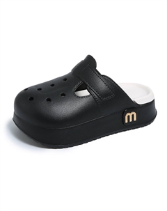 Клоги женские черные, цвет Black Tonybear