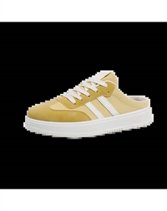 Женские низкие скейтерские кеды желтые, цвет Yellow Jimixiong