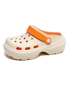 Клоги женские бежево-желто-оранжевые, цвет Beige Yellow Orange Tonybear