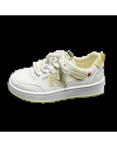 Женские низкие скейтерские кеды желтые, цвет Yellow Jimixiong