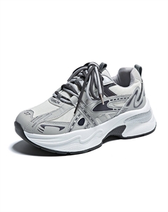 Серые женские кроссовки на платформе, цвет Gray Tonybear