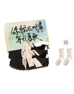 Женские низкие скейтерские кеды Black+Box Style+Подарочные носки, цвет Black+Box Style+Gift Socks Jimixiong