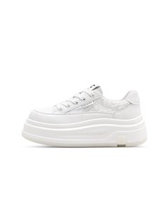 Женские скейтерские кеды белые, цвет White C°banner