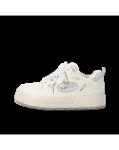 Женские низкие скейтерские кеды бежевые, цвет Beige Jimixiong