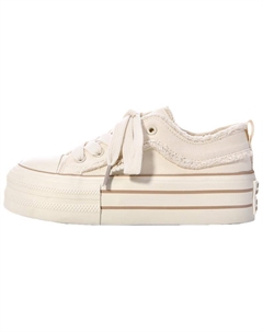 Женские низкие скейтерские кеды бежевые, цвет Beige Jimixiong