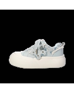 Женские лоу-топ скейтборд кроссовки светло-голубые, цвет Light Blue Jimixiong