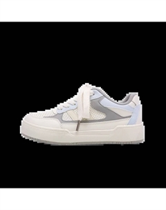 Дышащие лоу-топ скейтборд кроссовки женские серо-голубые, цвет Gray Blue Jimixiong