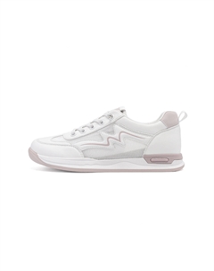 Износостойкие и легкие женские низкие кэжуал кроссовки бело-фиолетовые, цвет White Purple Red dragonfly