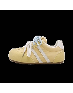 Женские низкие скейтерские кеды желтые, цвет Yellow Jimixiong