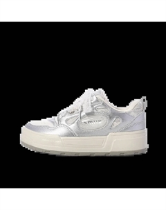 Женские лоу-топ скейтборд кроссовки серебристые, цвет Silver Jimixiong