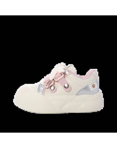 Женские лоу-топ скейтборд кроссовки розовые серебристые, цвет Pink Silver Jimixiong