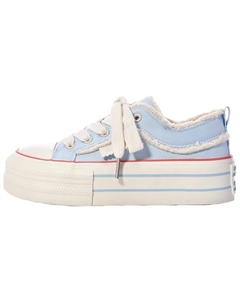 Женские лоу-топ скейтборд кроссовки светло-голубые, цвет Light Blue Jimixiong