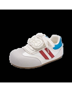 Низкие женские скейтерские кроссовки красные синие, цвет Red Blue Jimixiong