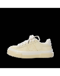 Женские скейтерские кеды лоу-топ светло-желтого цвета, цвет Light Yellow Jimixiong