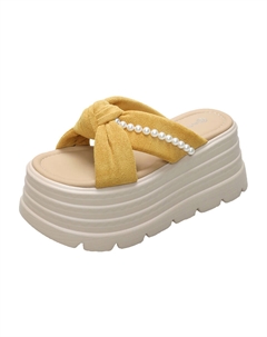 Женские бесшумные стойкие к истиранию шлепанцы-слипоны Yellow, цвет Yellow Xingdiman