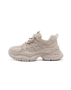 Высокие низкие массивные кроссовки для женщин молочный чай, цвет Milk Tea Red dragonfly