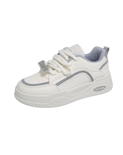 Женские устойчивые к истиранию низкие скейтерские туфли Beige Gray, цвет Beige Gray Tonybear