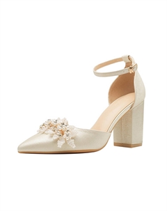 Женские туфли на платформе с массивным каблуком абрикосового цвета, цвет Apricot Bigtree