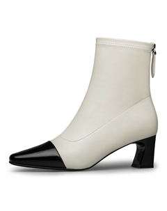 Женские черно-бежевые ботинки на шнуровке, цвет Ecru Zro