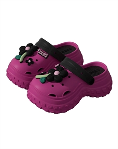 Красные женские сабо с цветочным принтом, цвет Rose Red (Floral) Tafn