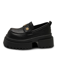 Лоферы на платформе женские черные, цвет Black N6n8