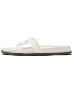 Сланцы с композитной подошвой 2 см женские кремово-молочные, цвет Cream Milk White Charles&keith