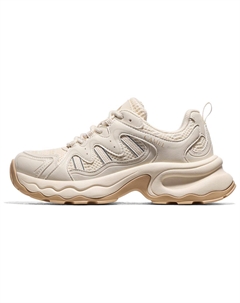 Женские противоскользящие износостойкие низкие массивные кроссовки бежевые, цвет Beige Camel