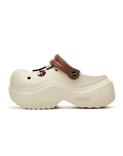 Классические перфорированные клоги для женщин в коричневом цвете, цвет Brown Josiny