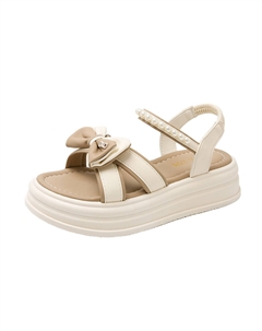 Женские сандалии на одной застежке экрю, цвет Ecru Tonybear