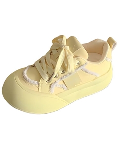 Женские скейтерские кроссовки желтые, цвет Yellow Jimixiong