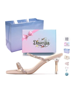 Домашние тапочки на резиновой подошве для женщин в подарочной упаковке - нежно-розовые [с бантом][с подарком], цвет Nude Pink[Bowknot Box][Gift Included] Dawei's house