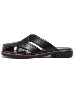 Закрытые тапочки на каблуке 3 см женские черные, цвет Black 15 mins