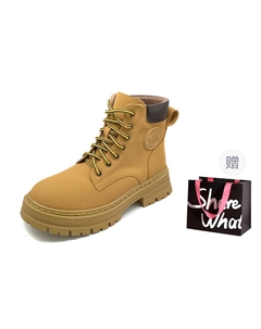 Жёлтые женские ботинки Martin Boot в жёлтой подарочной сумке, цвет Yellow Shopping Bag Bigtree