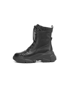 Женские короткие берцы Martin высотой до середины икры 5,5 см черные с флисовой подкладкой, цвет Black (Fleece-Lined) Pierce gentry