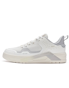 Серые и белые женские скейтерские туфли с противоскользящей подошвой, амортизацией и износостойкостью, цвет Gray White Xtep