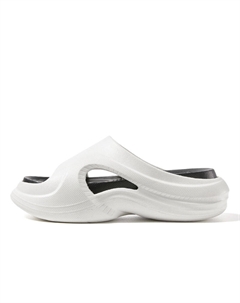 Женские противоскользящие тапочки устойчивые к запаху и истиранию черно-белые, цвет Black White Xtep