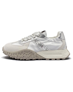 Легкие и дышащие женские кеды лоу-топ серебристые, цвет Silver 15 mins