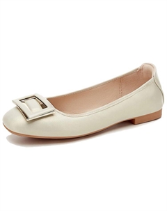 Женские повседневные туфли-лодочки светло-золотистые, цвет Light Gold Quicheshoes