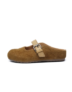 Закрытые тапочки женские - хаки, цвет Khaki Aokang