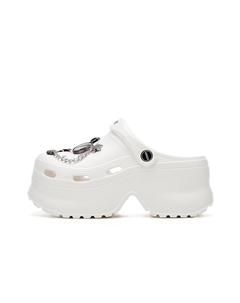 Белые женские клоги, цвет White Josiny